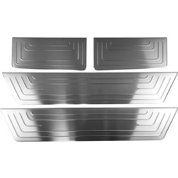 μαρσπιε εσωτερικα χρωμιου για vw t6 transporter van 2015 s-dizayn - 4 τεμ