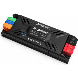 VenCore 6614-50009 - Aluminium High Tech Power Supply 100W 12V 8.33A - Τροφοδοτικό Αλουμινίου Υψηλής Τεχνολογίας 230 Volt σε 12 Volt 100 Watt 8.33 Amp
