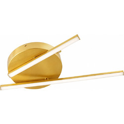 VenCore Crossline Gold 7741-20016 - Μοντέρνο Φωτιστικό Οροφής Πλαφονιέρα LED 32W Χρυσό Αλουμίνιο με Ρυθμιζόμενο CCT Λευκό - Ημέρας - Θερμό - Χειρισμός