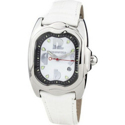 Chronotech Γυναικείο Ρολόι με Λευκό Δερμάτινο Λουράκι CT7274M-07