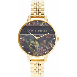 Olivia Burton Varsity Γυναικείο Ρολόι με Χρυσό Μεταλλικό Μπρασελέ OB16VS01