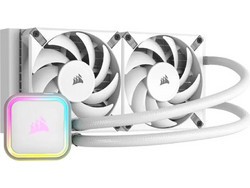 Corsair iCUE H100i Elite White Υδρόψυξη CPU 120mm RGB για Socket 115x / 1366 / 2011 / 2066 / 2011-3 / AM4 / TR4 / 1200 / sTRX4 / 1700 / AM5