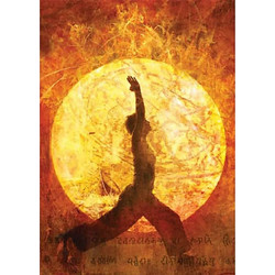 Organic Postcard - Κάρτ Ποστάλ Yoga Διαστάσεις: 15 x 10,5 cm