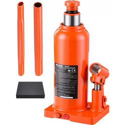 VEVOR Hydraulic Bottle Jack 12 Ton (26455,5 lbs) Εύρος ανύψωσης 230-440 mm, για φορτηγό βαρέως τύπου, φορτηγό μεσαίου τύπου, RV, επισκευή αυτοκινήτων, ανύψωση σπιτιού, συγκολλημένο γρύλο πολλαπλών κατ