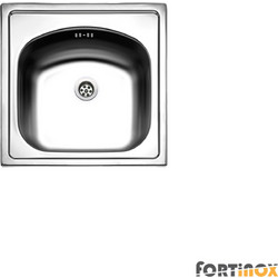 Fortinox Valley 24050 Ένθετος Νεροχύτης Inox Ματ 44.5x44.5cm