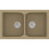 Sanitec Classic 336 Επικαθήμενος Νεροχύτης Γρανίτη Ματ Metallic Cream 86x50cm