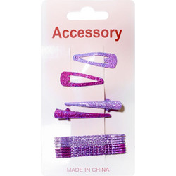 Τσιμπιδάκια Μαλλιών Glitter 12τμχ VC1417
