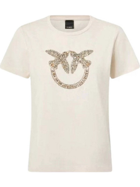 PINKO QUENTIN T-SHIRT ΜΠΛΟΥΖΑ 100535-A3JP-C21-BIRCH BEIGE