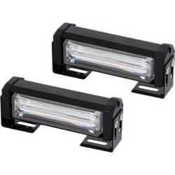 VenCore 6855-10018 - Σετ 2 Τεμ. Προειδοποιητικών LED CREE CXB COB Αδιάβροχες Μπάρες με Βάση και Διακόπτη ON/OFF Διπλού Χρώματος