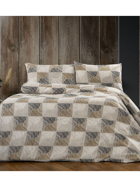 Μαξιλαροθήκη 50x70 Κλεοπάτρα 609 Beige-Black Dimcol