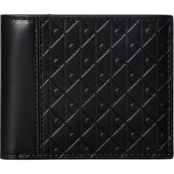 CALVIN KLEIN JEANS REFINED EMBLEM MIX BILLFOLD W/ F LV04D1317G-UB1 Black