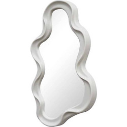 Καθρέπτης Liquid pakoworld pp σε λευκή απόχρωση 26x2.7x39εκ