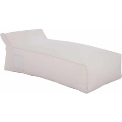 ΠΟΥΦ ΞΑΠΛΩΣΤΡΑ WADELIN HM5774.11 ΜΕ TEXTILENE ΛΕΥΚΟ 190x80x40-60Υ εκ