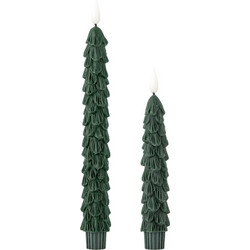 Bloomingville - Ponza LED Candle - Green - 10 cm