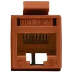 BELDEN REVCONN CAT6+ JACK BROWN RV6MJKUBR-B24