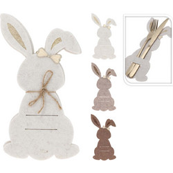 CUTLERY HOLDER BUNNY FELT 4PCS