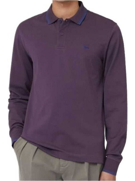 Harmont & Blaine Ανδρική Μπλούζα Polo Μωβ LNM008021148/588