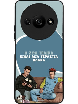 Sonique Greek Cult TV Series Θήκη με Σχέδιο «Η Ζωή Είναι Πλάκα» (Xiaomi Redmi A3 / Redmi A3x)