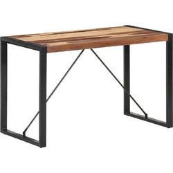 vidaXL Τραπεζαρία 120x60x75 εκ. από Μασίφ Ξύλο
