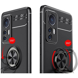 Ancus Autofocus Shock Proof Ring Holder Back Cover Black (Xiaomi 12 / 12X)