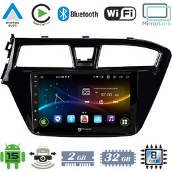 VenCore 3236-10007-0508B - Οθόνη Multimedia Android 15 9" 9109A MTK6762 Octa-Core 2GB/32GB IPS με Πρόσοψη, CarPlay, Android Auto και Υποστήριξη Κάμερας Οπισθοπορείας AHD για Hyundai i20 2014-2018 - Μα
