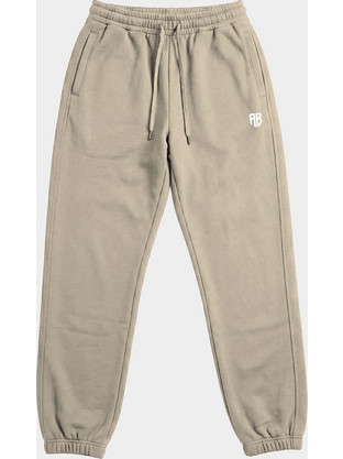 Antetokounbros AB Jogger Pants Παντελόνι Φόρμας Μπεζ