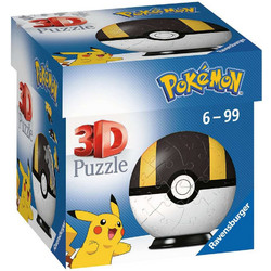 Παιδικό Puzzle Ravensburger 3D Puzzleball Pokeball Ultra Ball Yellow 54 Κομμάτια