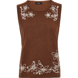 FOREL Πλεκτή μπλούζα 083.90.01.014-ΚΑΦΕ Brown