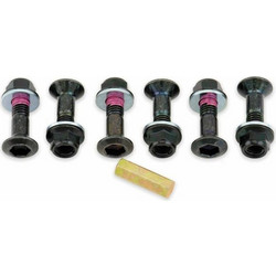 BOLT Sprocket Screws and Nuts Kit Black - 6 pieces