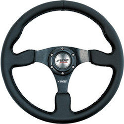 ΤΙΜΟΝΙ DEFENDER PELLE ΜΑΥΡΟ ΤΡΙΑΚΤΙΝΟ ΔΕΡΜΑΤΙΝΟ 350mm