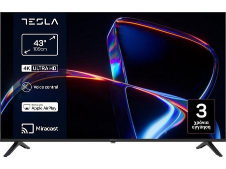 Tesla 43H665BUV Smart Τηλεόραση 43" 4K UHD DLED HDR (2026)