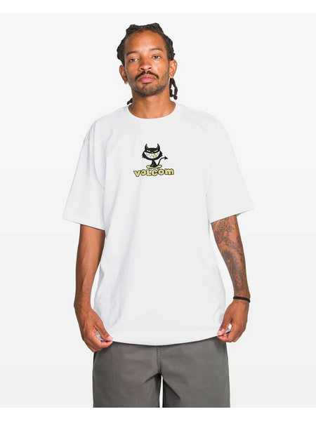 Men's Volcom Devilish T-Shirt WHITE