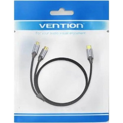 Vention Καλώδιο Ήχου USB-C Male σε 2-Female RCA 1m Gray Aluminum
