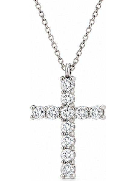 Λευκόχρυσος Σταυρός 14Κ - 0.44ct