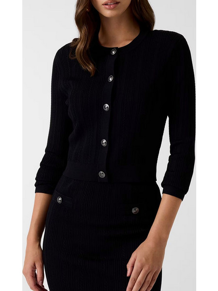 GUESS LS CN CARMEN CARDI SWTR ΜΠΛΟΥΖΑ ΓΥΝΑΙΚΕΙΟ W6YR26Z0973-JBLK Black