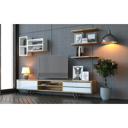 TV Unit Ecem - Rb-065 White, Oak