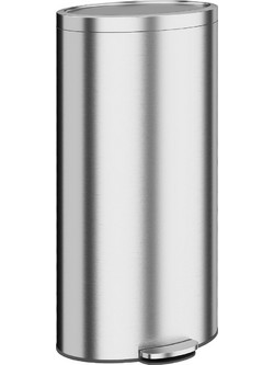 Mulleimer mit Soft-Close Deckel Treteimer mit Herausnehmbarem Inneneimer 30L Silber