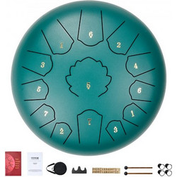 VEVOR Steel Tongue Drum C Major-11 Notes-10 inch-Green