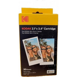 Kodak Paper & Cartridge 4Pass For Mini Shot 2 retro 2.1' X 3.4' 30pcs