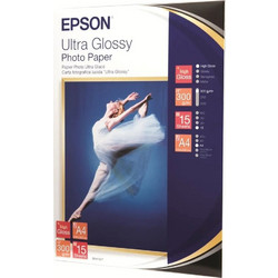 Epson Φωτογραφικό Χαρτί Ultra Glossy A4 (21x30) 300gr/m για Εκτυπωτές Inkjet 15 Φύλλα (C13S041927)