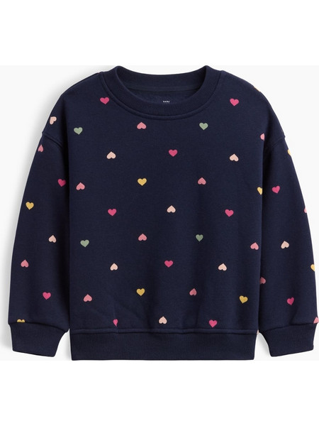 Βρεφικό & Νηπιακό VintageSoft Φούτερ με Τύπωμα Navy multi hearts
