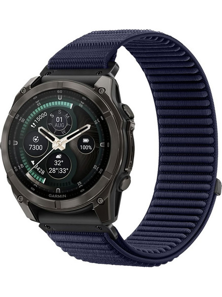 Tech-Protect Nylon Pro Λουράκι Υφασμάτινο Navy Blue (Garmin Fenix 5 / 6 / 6 Pro / 7 / 8 / 8 Pro / 9 / 9 Pro 47mm)