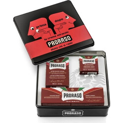 Proraso Sandalwood Pre-shave Cream 100ml + Shaving Cream 150ml + After Shave Lotion 100ml