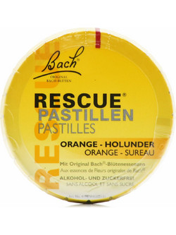 Bach Rescue Soothing Pastilles Orange & Elderflower (50gr) - Καραμέλες για το Άγχος