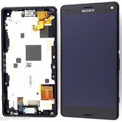 Sony Xperia Z3 Compact (D5803) Front cover with touchpad and lcd display black - Sony