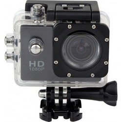 H265 Action Camera Full HD με Οθόνη 2" Μαύρη