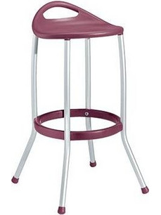 Gaber max h75 Σκαμπό μπαρ (75cm ) αλουμινίου και κάθισμα τεχνοπολυμερίου σε 8 χρώματα