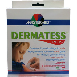 Master Aid Dermatess Plus 10x10cm 12τμχ