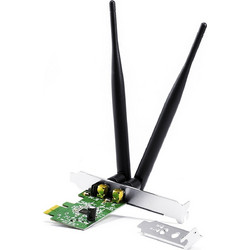 CSL 300Mbps WiFi PCI Express PCI-E Wireless N Card Adapter - Ασύρματη Κάρτα Δικτύου με 2x 5dBi Αποσπώμενες Κεραίες Omni RSMA | RTL8192CE Chipset | 2.4 GHz | WEP στα 64/128 bit | Συμβατή με Windows 10