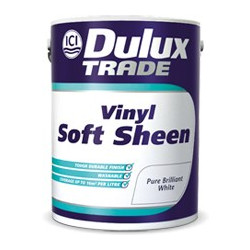 Dulux Vinyl Soft Sheen Σατινέ Πλαστικό Χρώμα Εσωτερικού Χώρου Λευκό 5lt